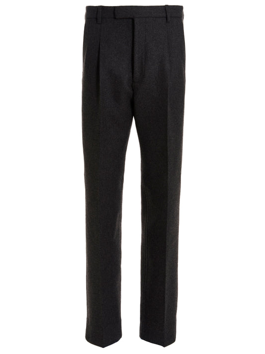 Pantalón de vestir de lana gris Gucci