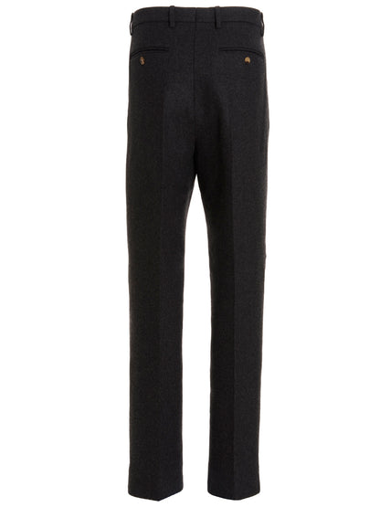 Pantalón de vestir de lana gris Gucci