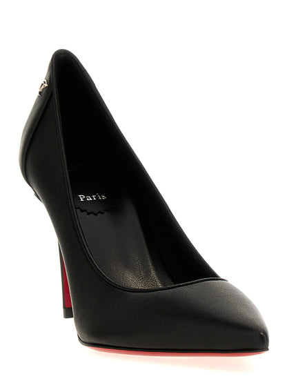 Christian Louboutin Black Napa Leather High Heel Pumps