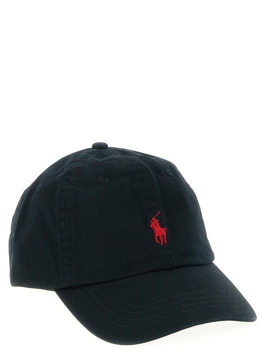 Gorra de algodón negra Polo Ralph Lauren (gorra de béisbol)