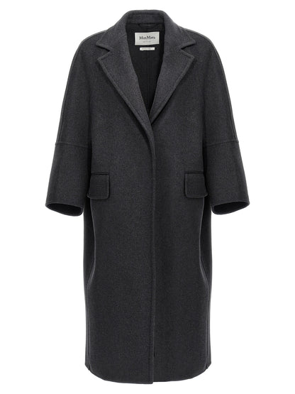 Abrigo Max Mara de lana virgen gris