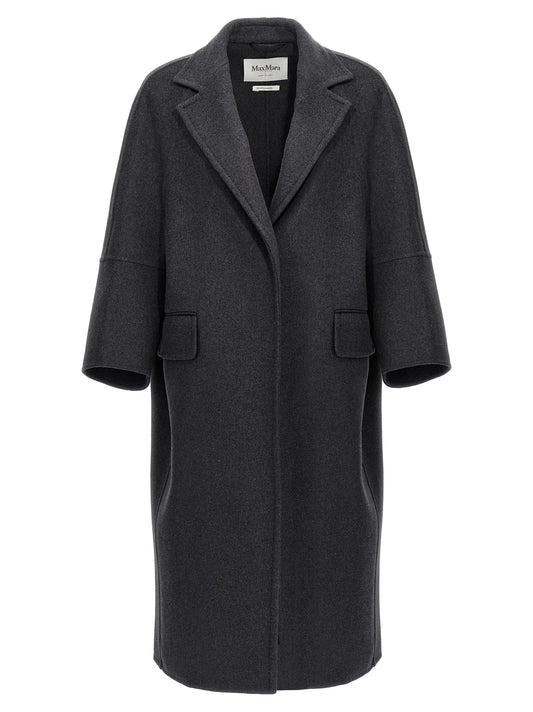 Abrigo Max Mara de lana virgen gris