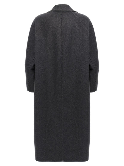 Abrigo Max Mara de lana virgen gris