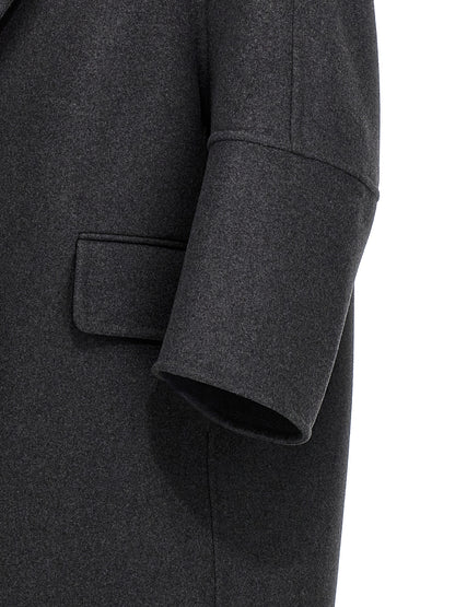 Abrigo Max Mara de lana virgen gris