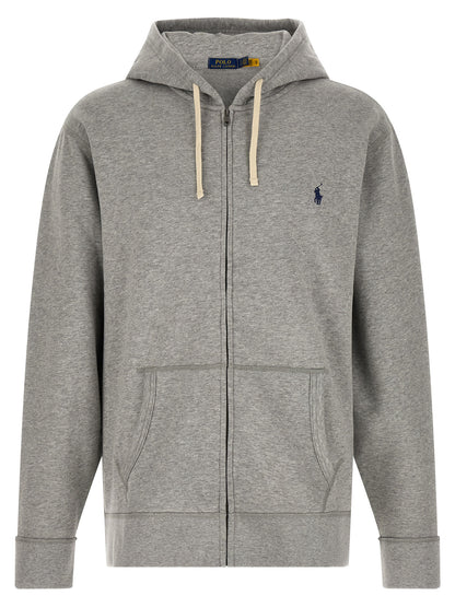 Polo Ralph Lauren Sweat-shirt - Coton Gris Grand Confort