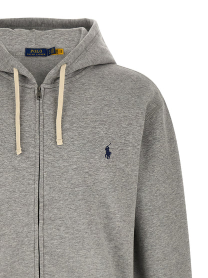 Polo Ralph Lauren Sweat-shirt - Coton Gris Grand Confort