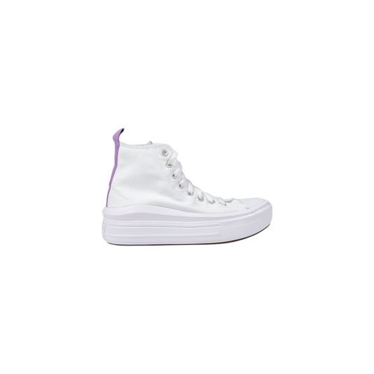 Zapatillas Converse Plataforma Mujer En Tela Blanca