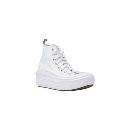 Baskets Converse compensées pour femme en toile blanche