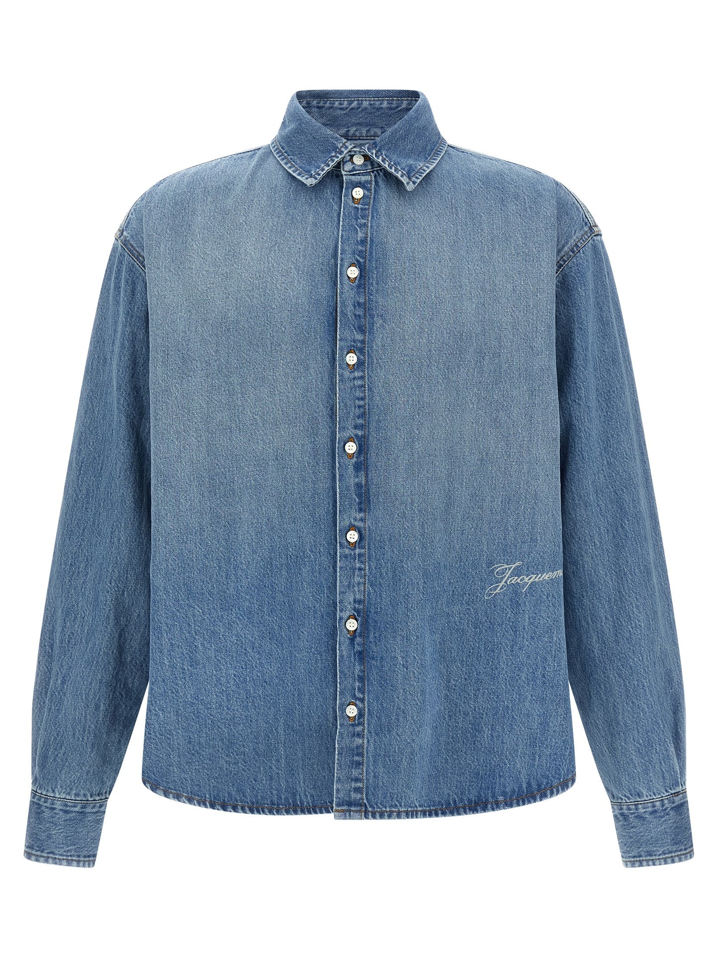 Blusa de algodón azul Jacquemus