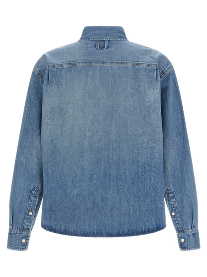 Blusa de algodón azul Jacquemus