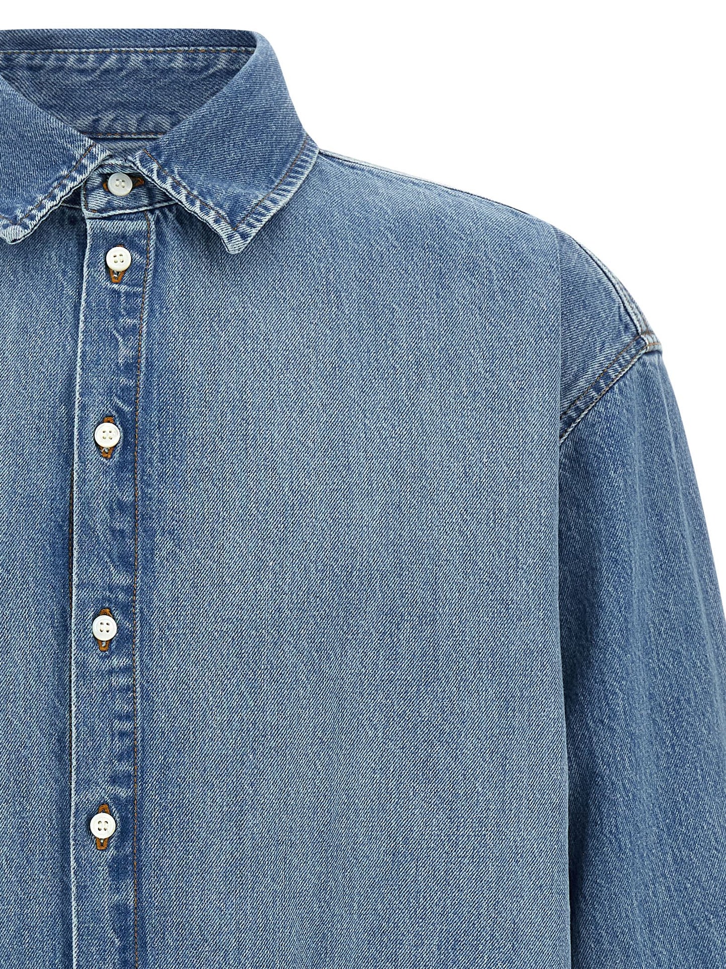 Blusa de algodón azul Jacquemus