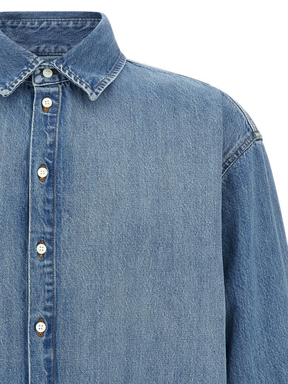 Blusa de algodón azul Jacquemus
