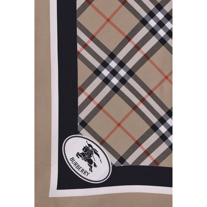 Pañuelo de seda beige de Burberry
