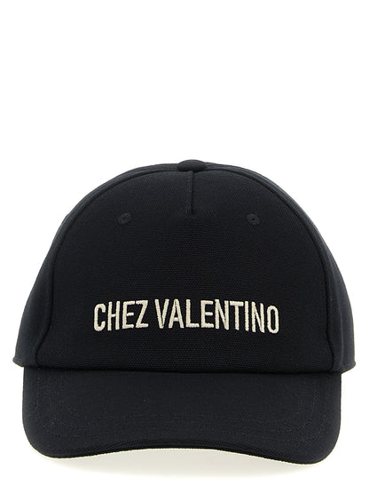 Casquette De Baseball Valentino Garavani En Coton Noir