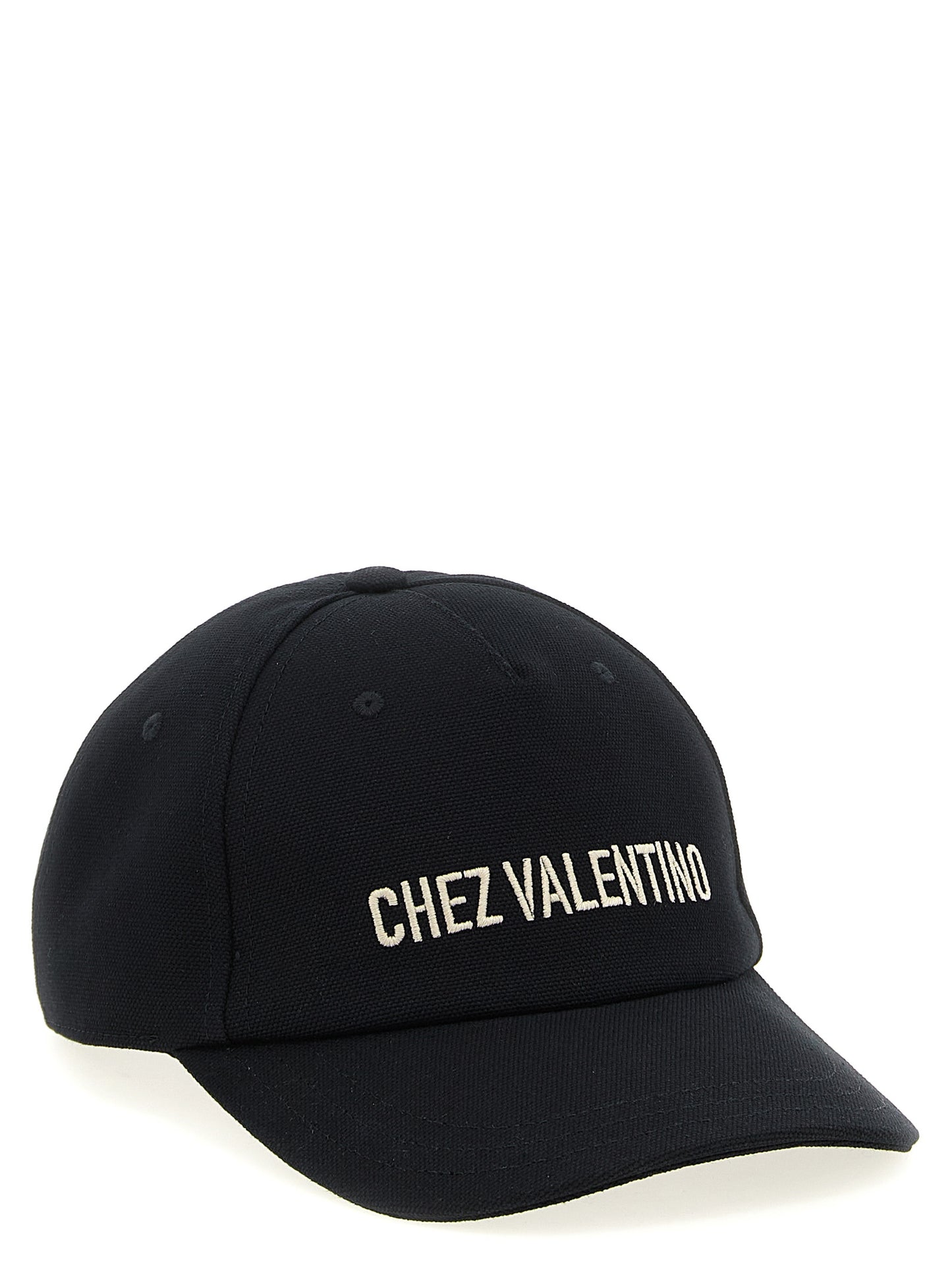 Casquette De Baseball Valentino Garavani En Coton Noir