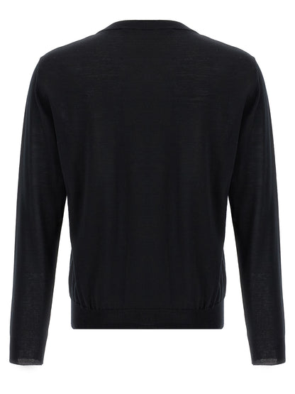 Cardigan Valentino Garavani Noir en Laine Vierge