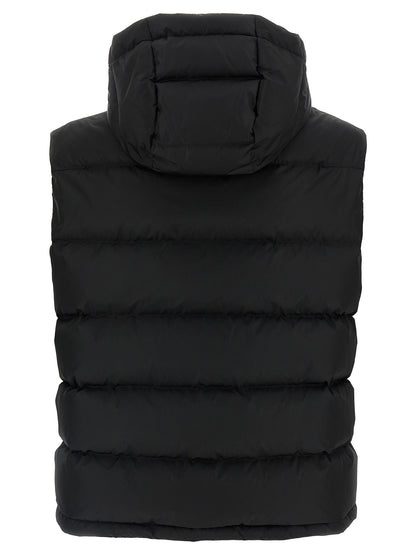 Chaqueta sin mangas Valentino Garavani negra de poliamida