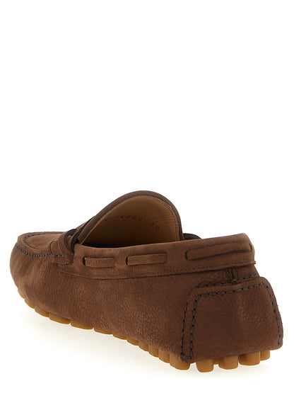 Mocassins à enfiler Valentino Garavani en veau marron