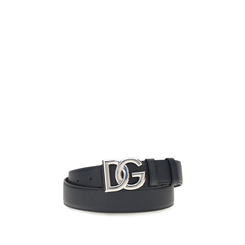 Dolce & Gabbana Cinturón Regular De Piel De VacunoNegro Bos Taurus