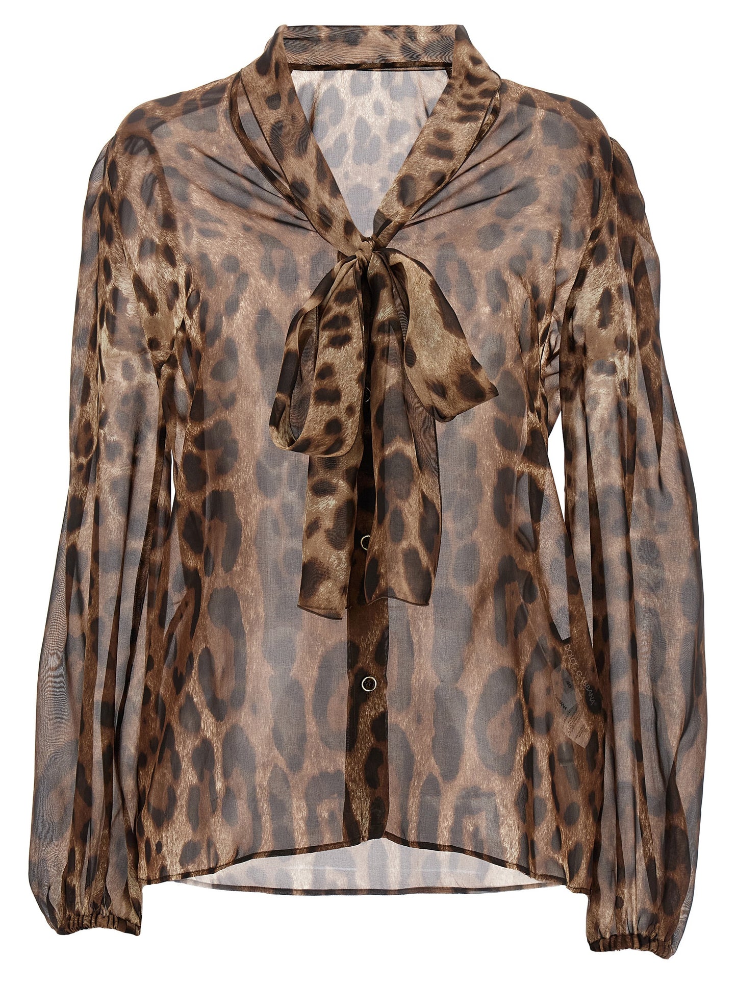 Dolce & Gabbana Blusa De Seda - Estampado Animal Multicolor