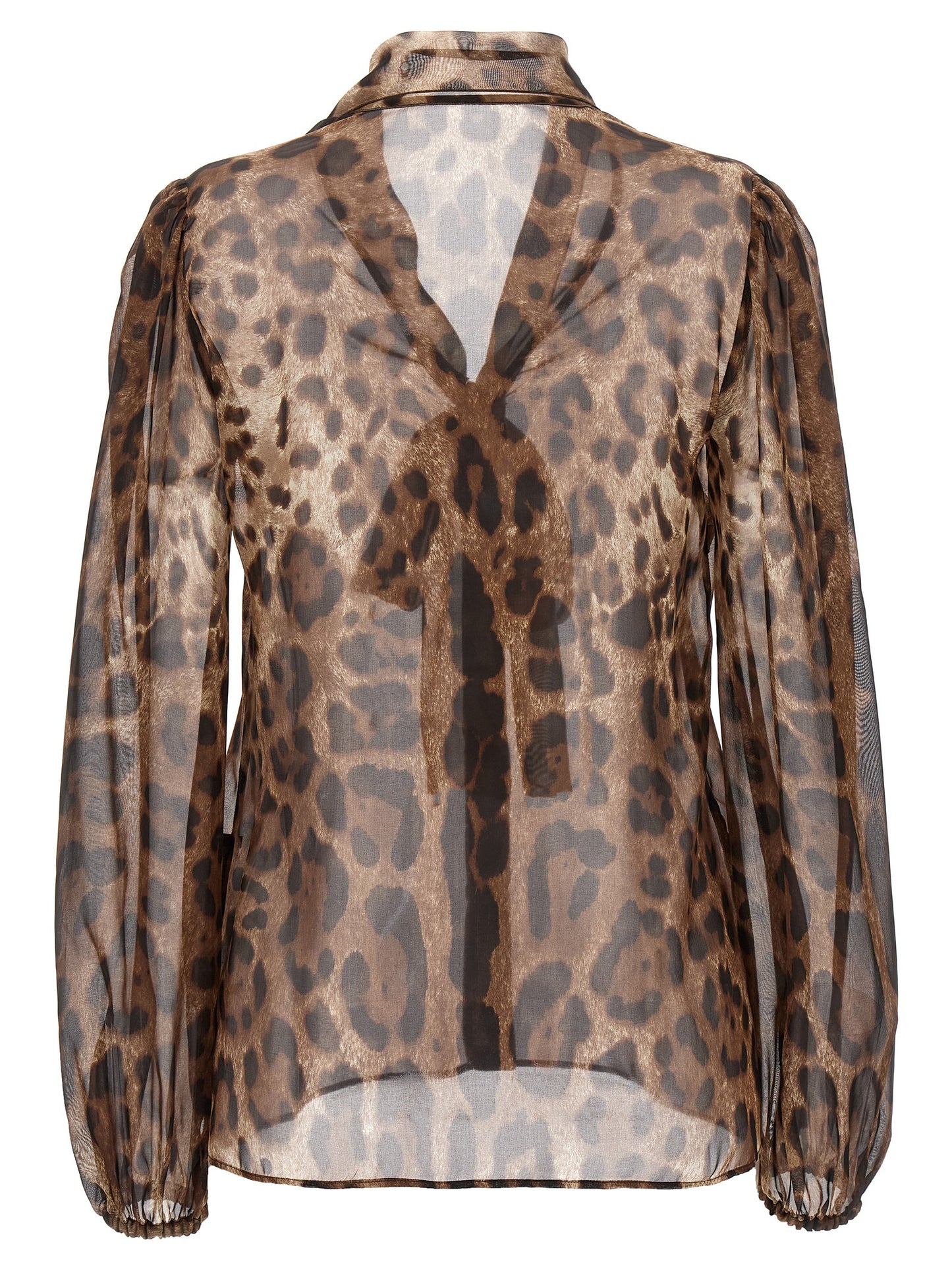 Dolce & Gabbana Blusa De Seda - Estampado Animal Multicolor