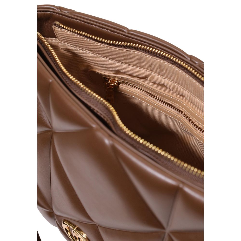 Bolso de mano Love Moschino marrón de polietileno