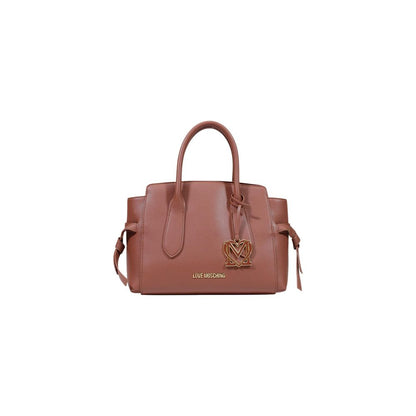 Bolso de mano Love Moschino marrón de polietileno