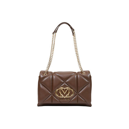 Bolso de mano Love Moschino marrón de polietileno
