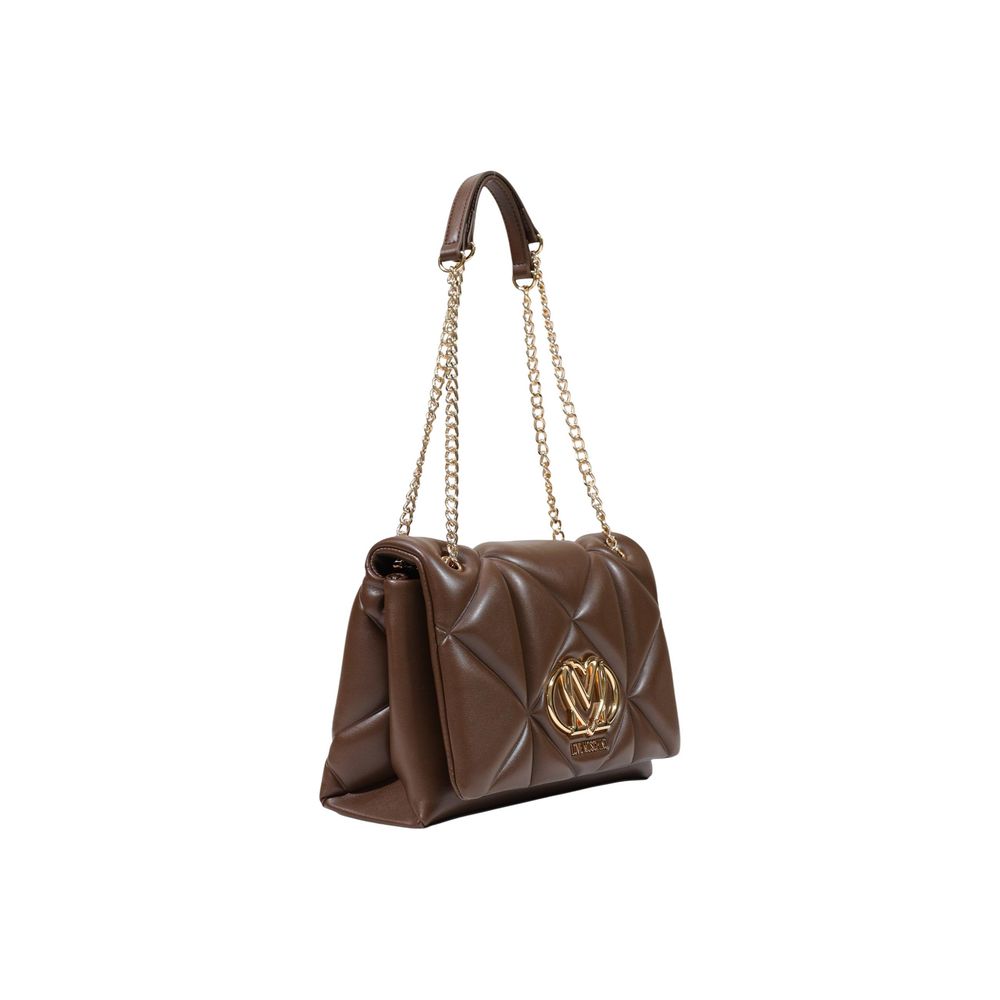 Bolso de mano Love Moschino marrón de polietileno