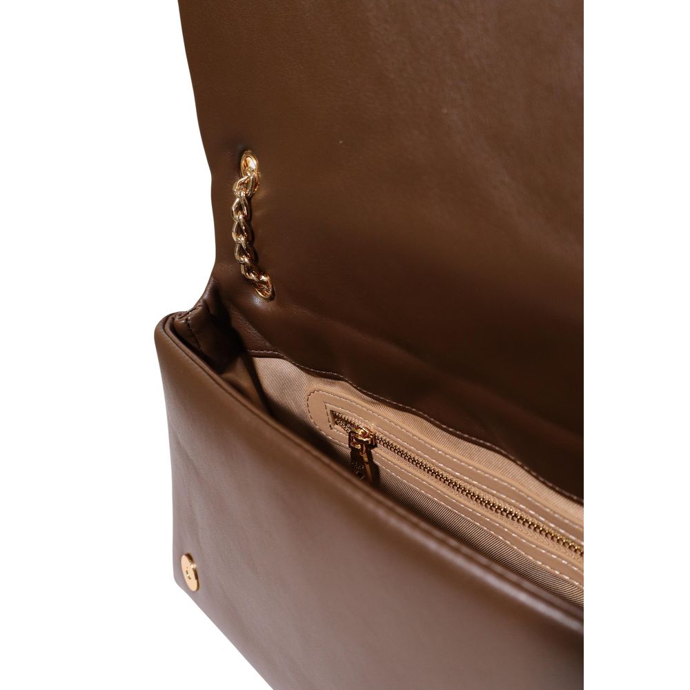 Bolso de mano Love Moschino marrón de polietileno