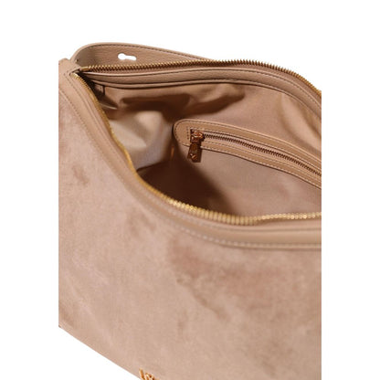 Bolso de mano Love Moschino de poliéster beige