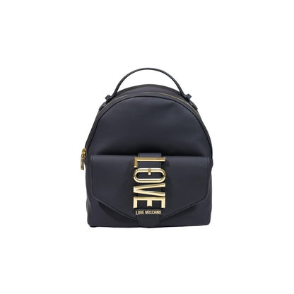 Mochila negra de polietileno Love Moschino
