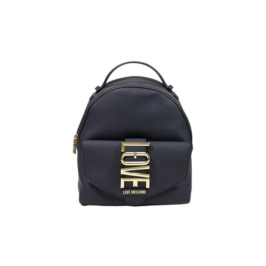 Mochila negra de polietileno Love Moschino