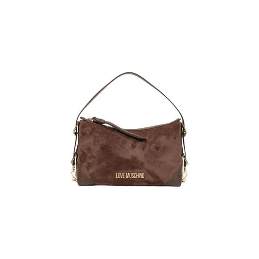 Bolso de mano Love Moschino de poliéster marrón