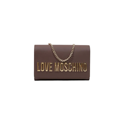 Sac à main Love Moschino en polyéthylène marron
