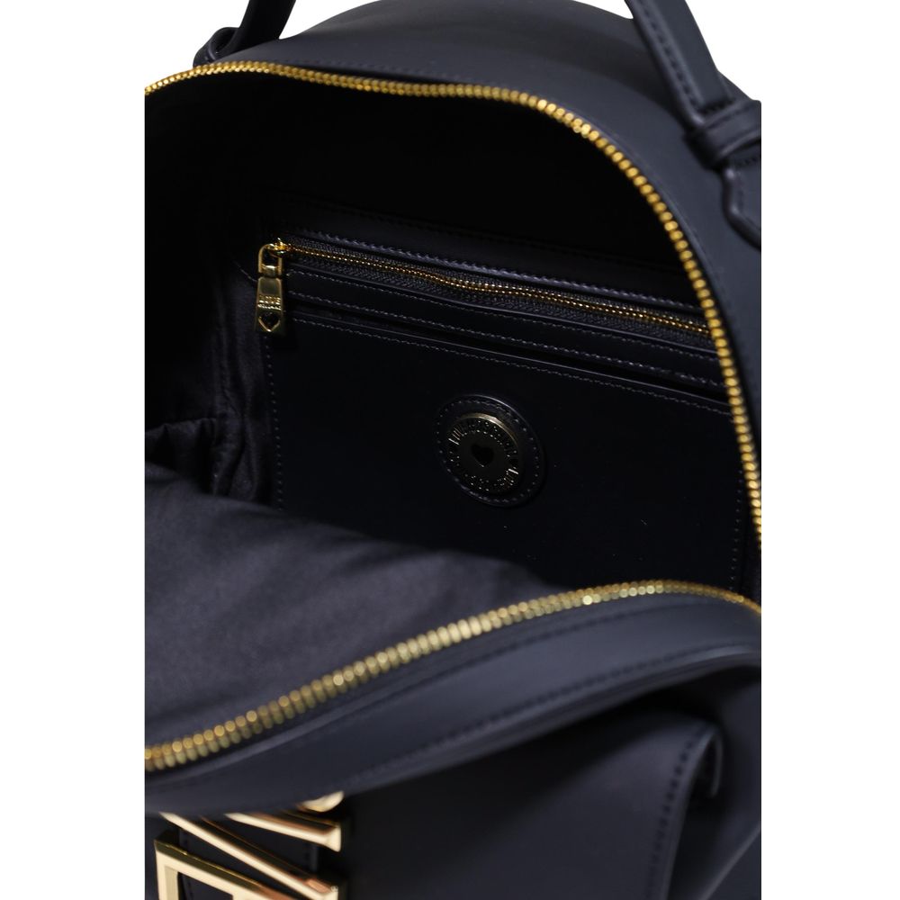 Mochila negra de polietileno Love Moschino
