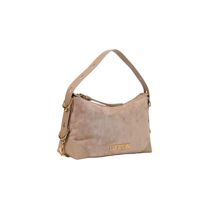 Bolso de mano Love Moschino de poliéster beige