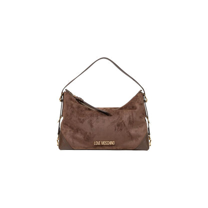 Bolso de mano Love Moschino de poliéster marrón