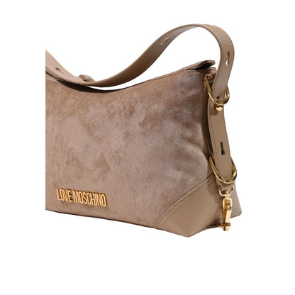 Bolso de mano Love Moschino de poliéster beige