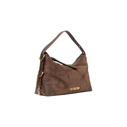 Bolso de mano Love Moschino de poliéster marrón