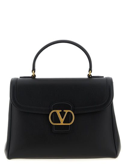 Bolso de mano Valentino Garavani de piel de becerro negra