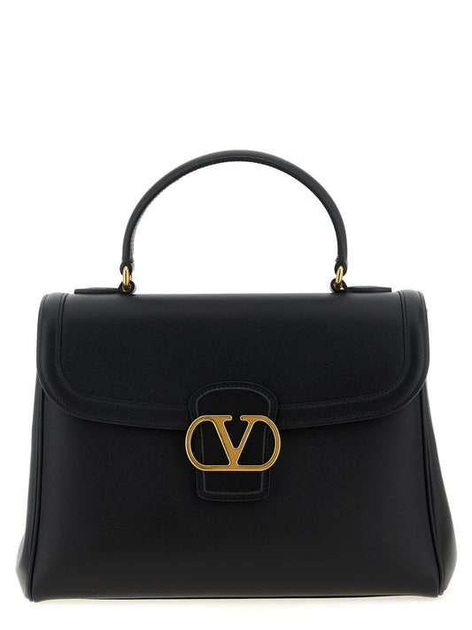 Bolso de mano Valentino Garavani de piel de becerro negra