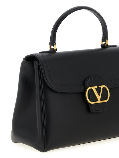 Bolso de mano Valentino Garavani de piel de becerro negra