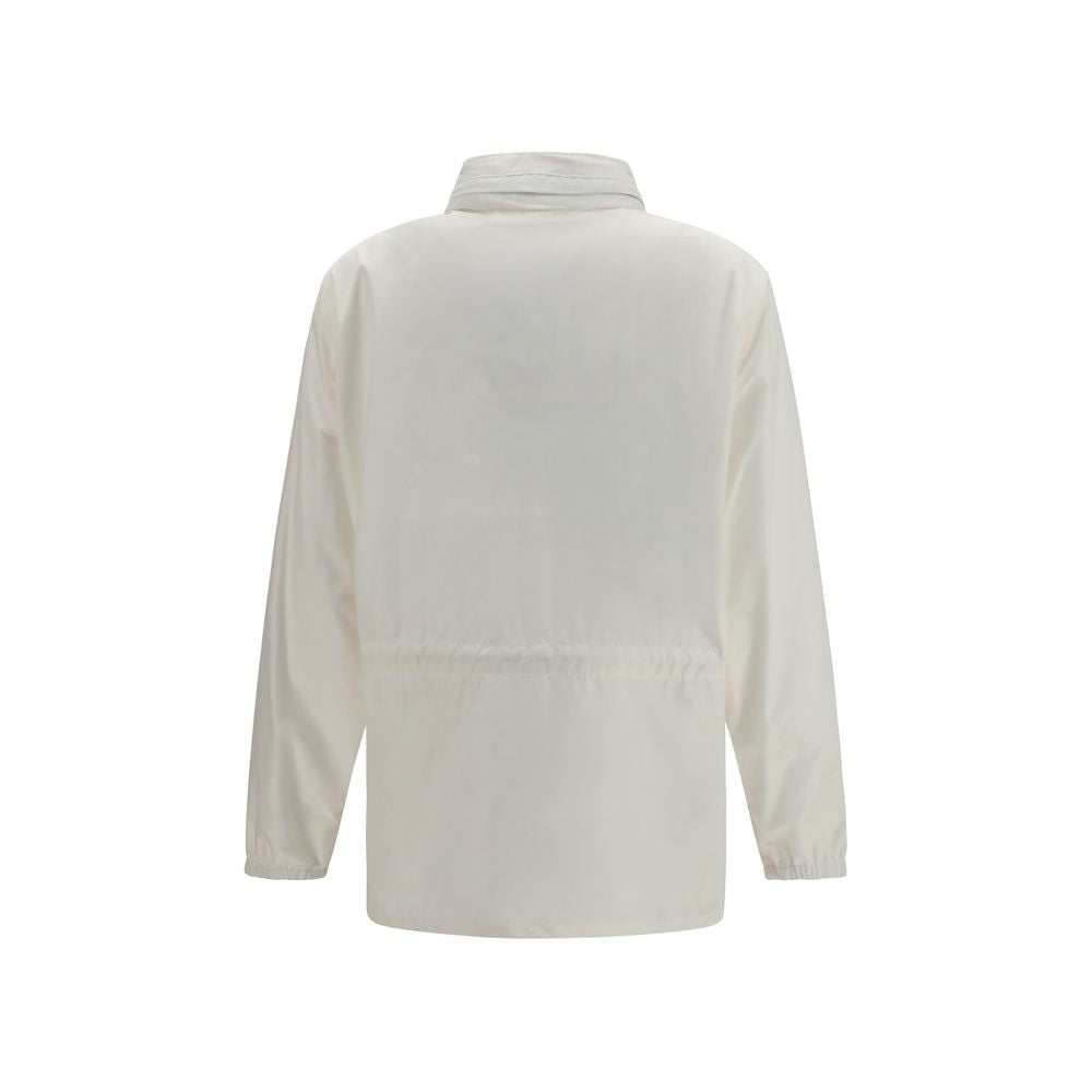 Burberry White Polyamide Shell Jacket - Lightweight and Practical Construction