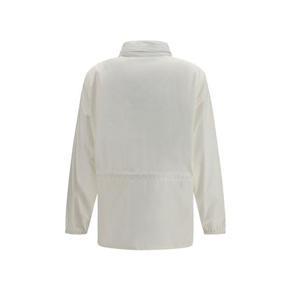 Burberry White Polyamide Shell Jacket - Lightweight and Practical Construction