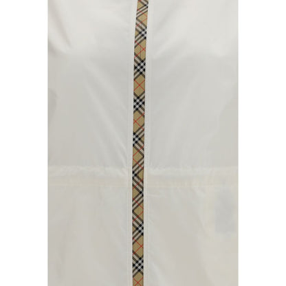 Burberry White Polyamide Shell Jacket - Lightweight and Practical Construction