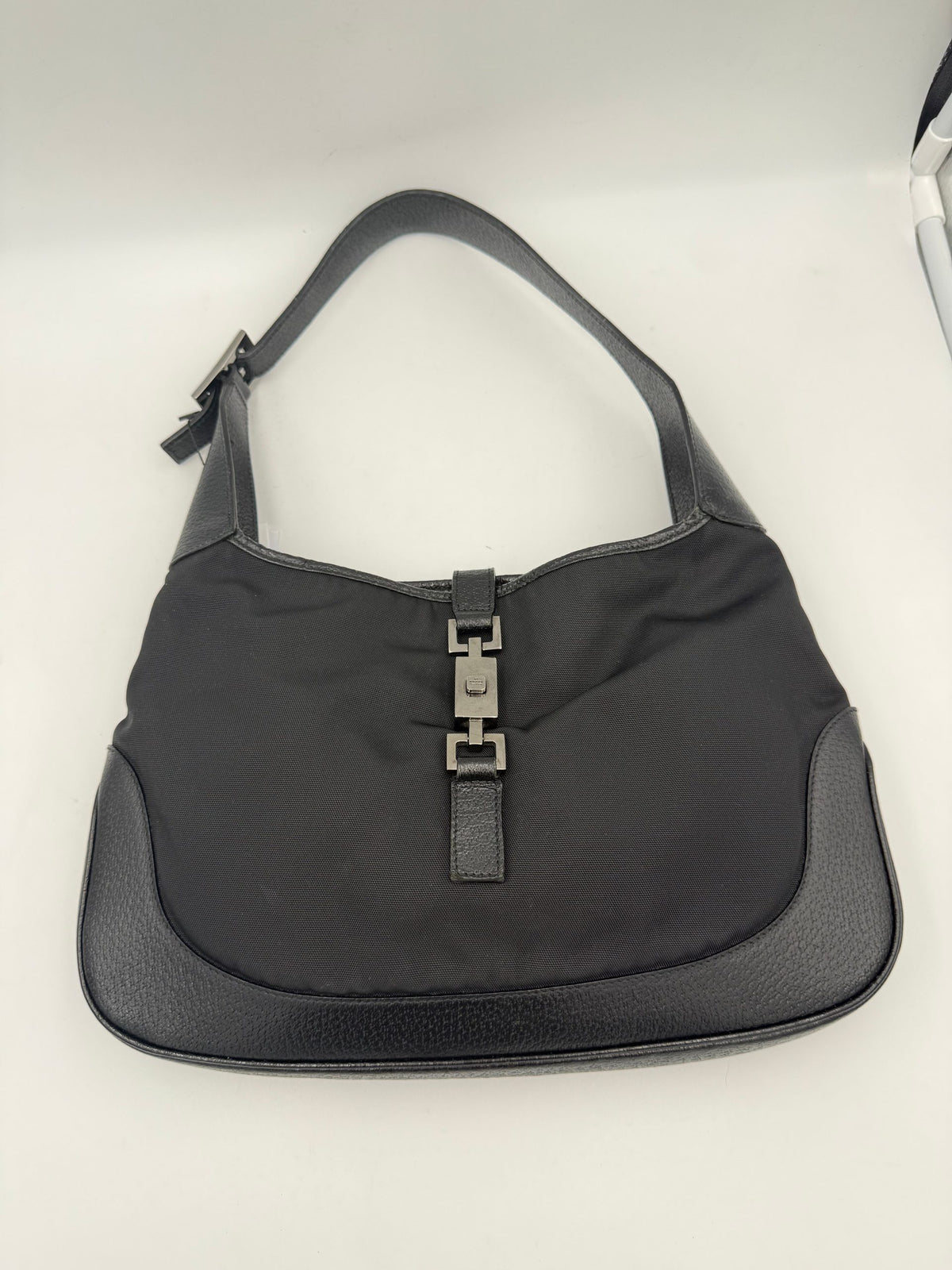 Gucci Bolso Jackie Clásico De Cuero Y Lona Espacioso
