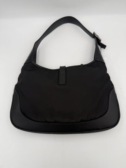 Gucci Bolso Jackie Clásico De Cuero Y Lona Espacioso