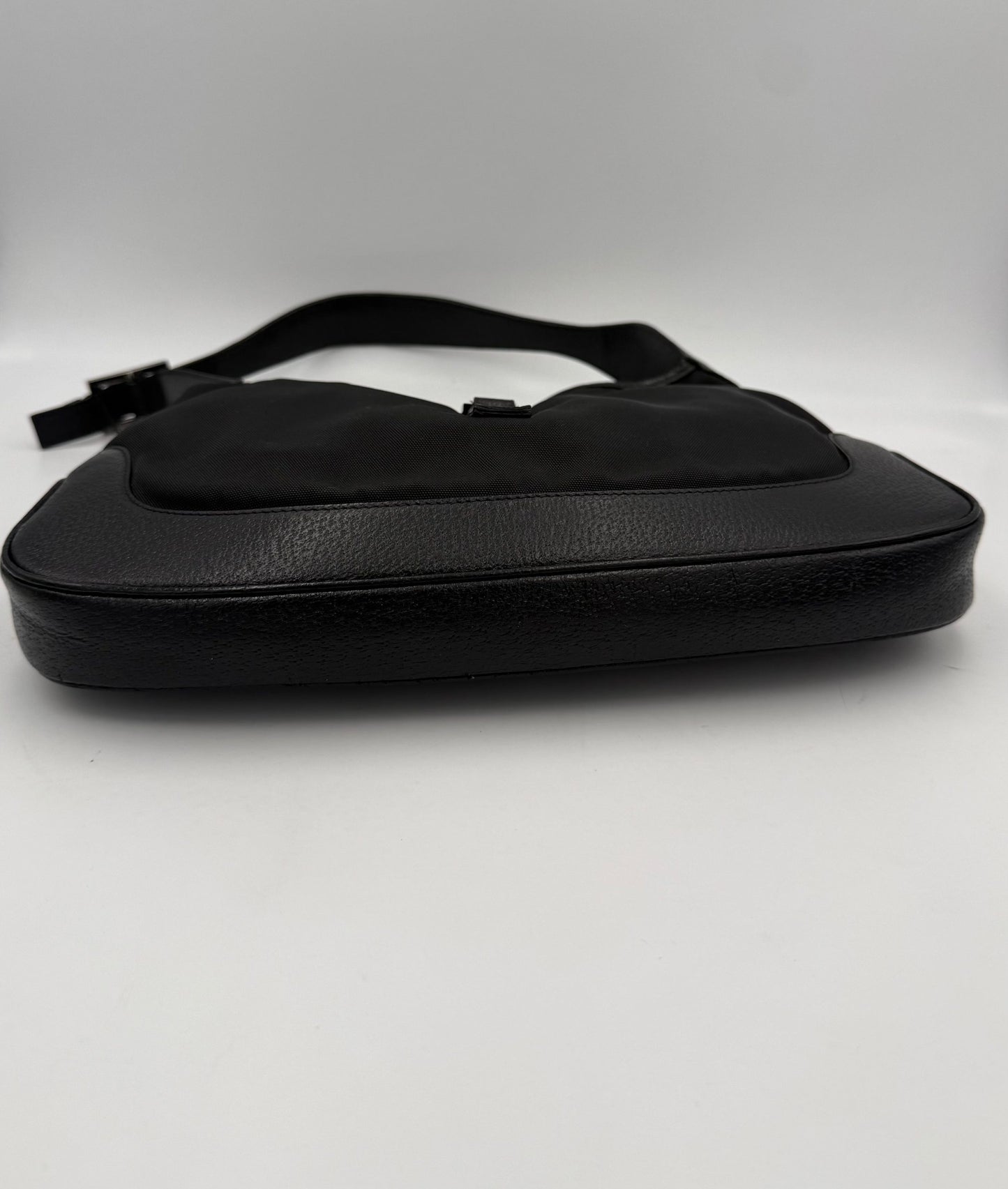 Gucci Bolso Jackie Clásico De Cuero Y Lona Espacioso