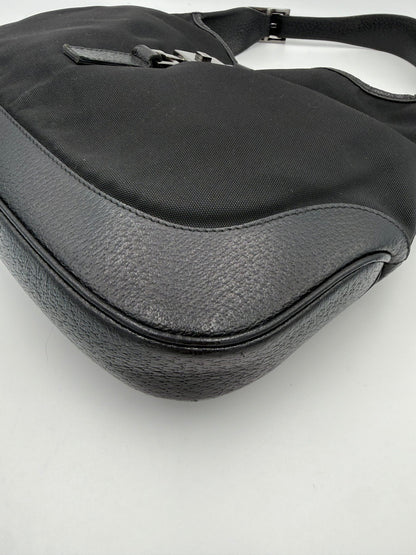 Gucci Bolso Jackie Clásico De Cuero Y Lona Espacioso